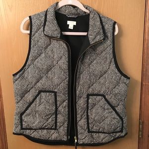 J.Crew Printed Quilted Puffer Vest - XL